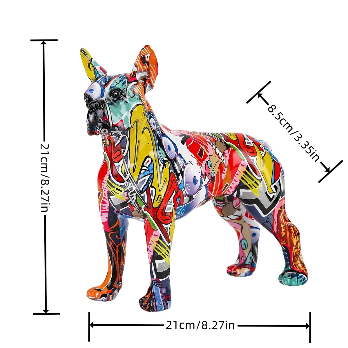 Simple Colorful Boston Terrier Small English  Pet Dog