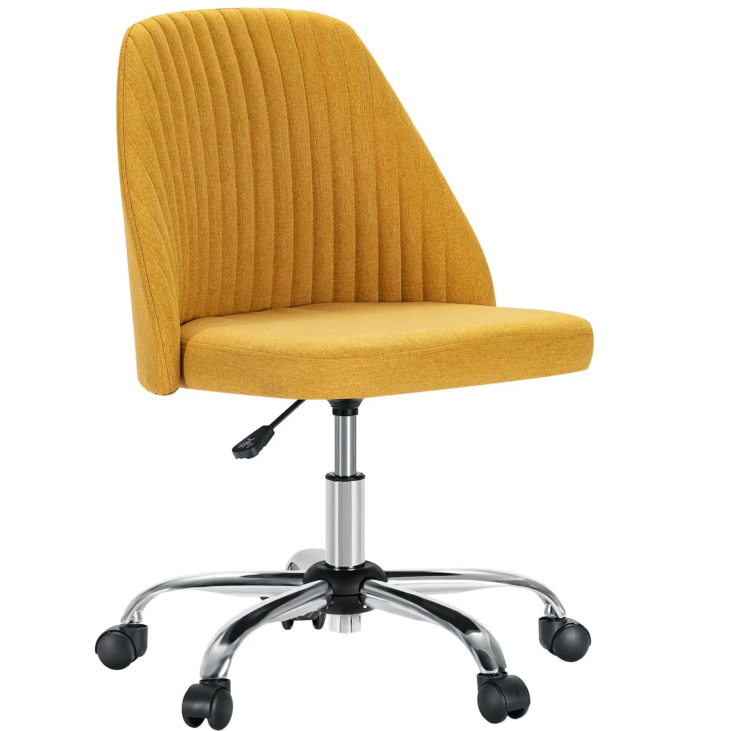 Armless Small Desk Office Chair Cute Swivel Chair