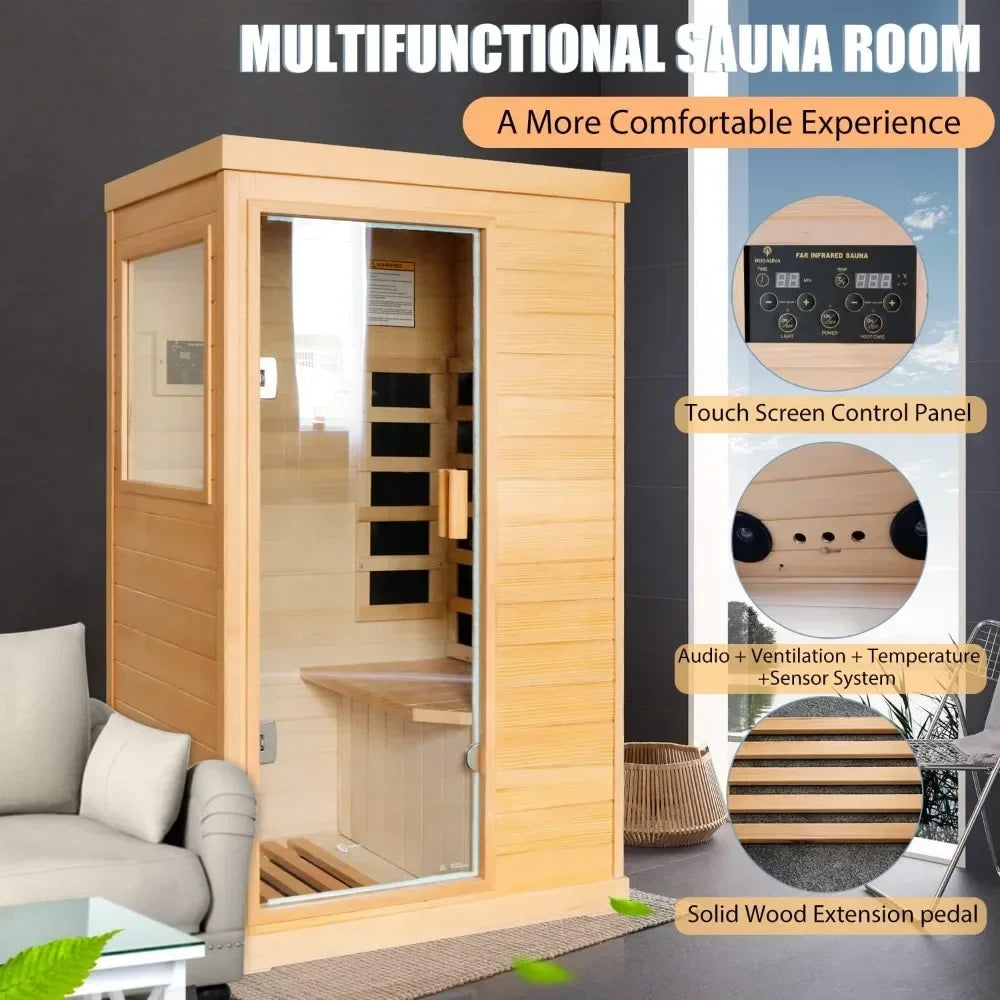 Far Infrared Sauna Home Saunas Room 800W/110V Low-EMF