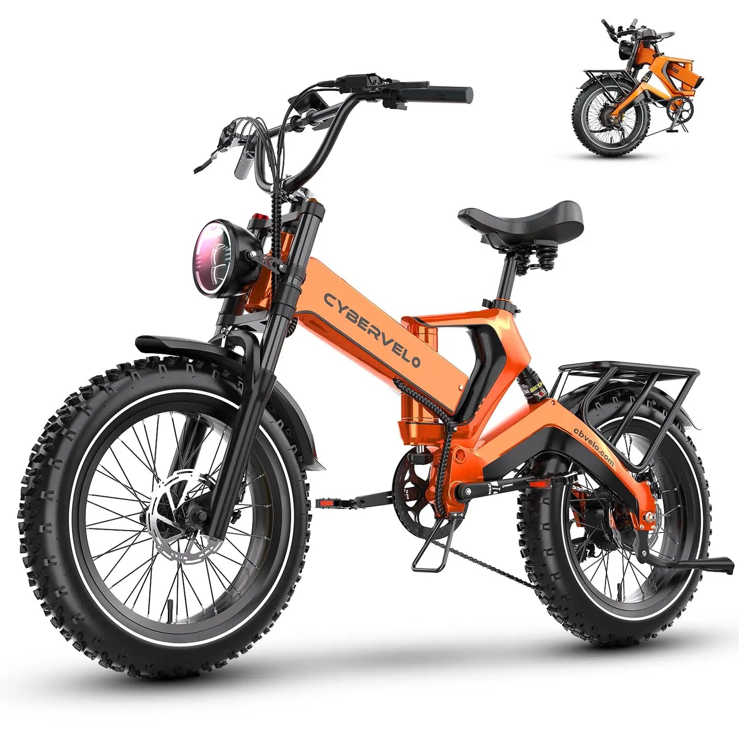 Folding Electric Bike for Adults, 35MPH 100Miles,  Fat Tire