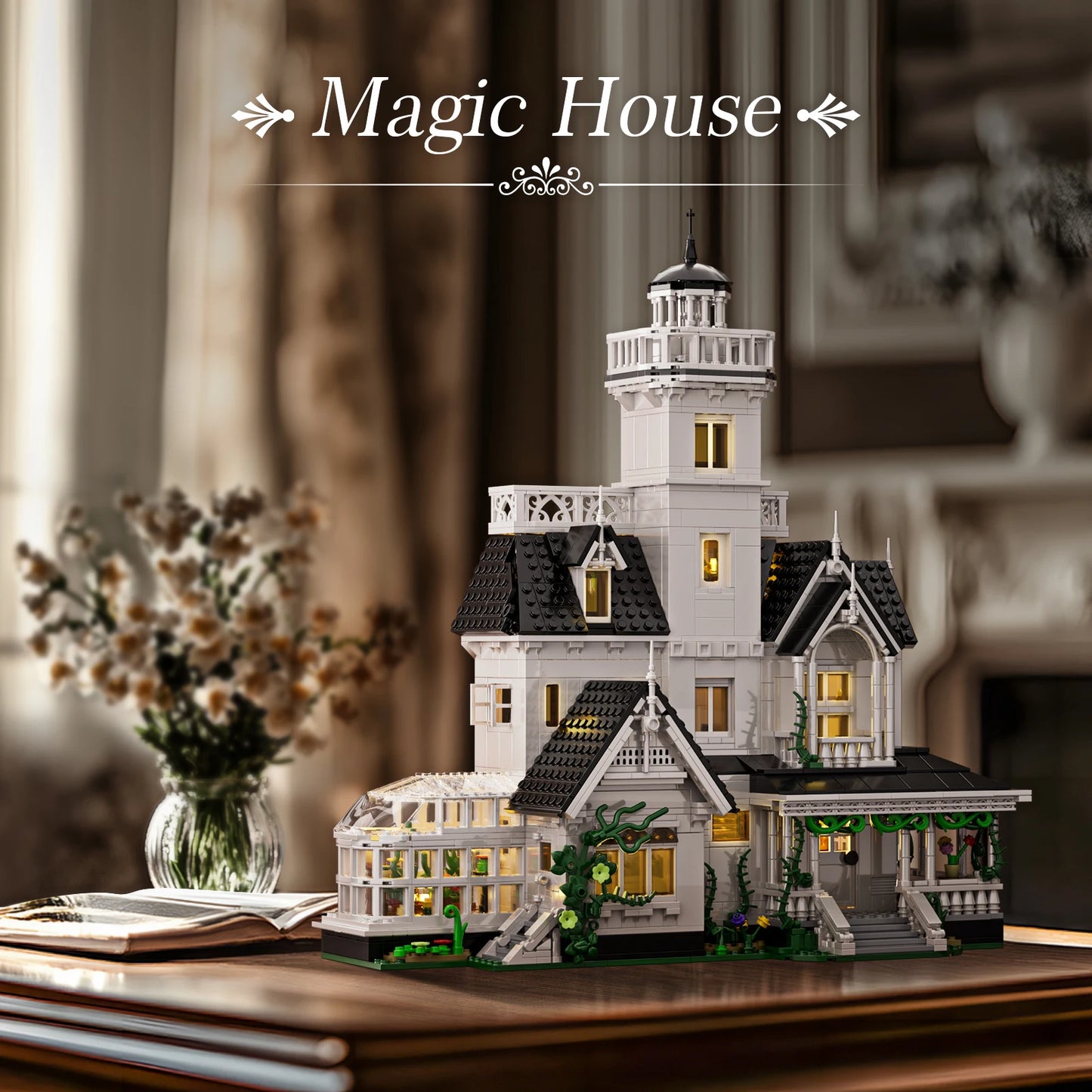 1877 Pcs Magic House Blocks Set Owens House Building Set Creator