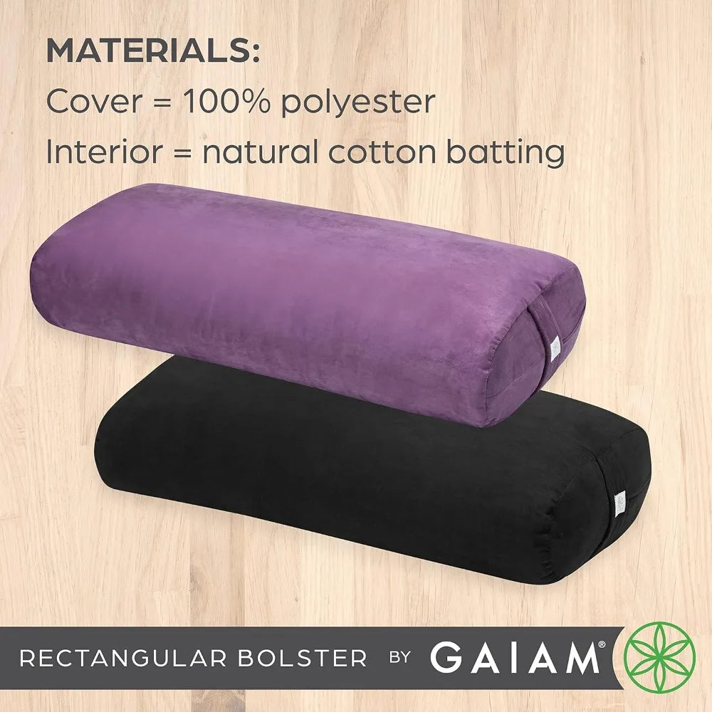 Yoga Bolster - Long, Rectangular Meditation Pillow -Restorative Yoga