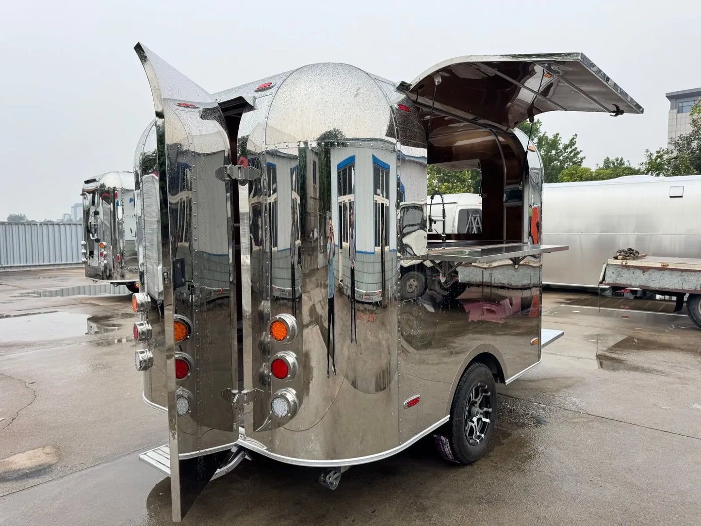 Food Cart Refrigerator, Mobile Food Caravan, Fast Food Trailer for Sale USA