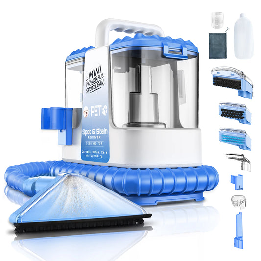 Carpet + Upholstery Cleaner Machine, 20Kpa Powerful Suction w/ 5 Cleaning Tools,