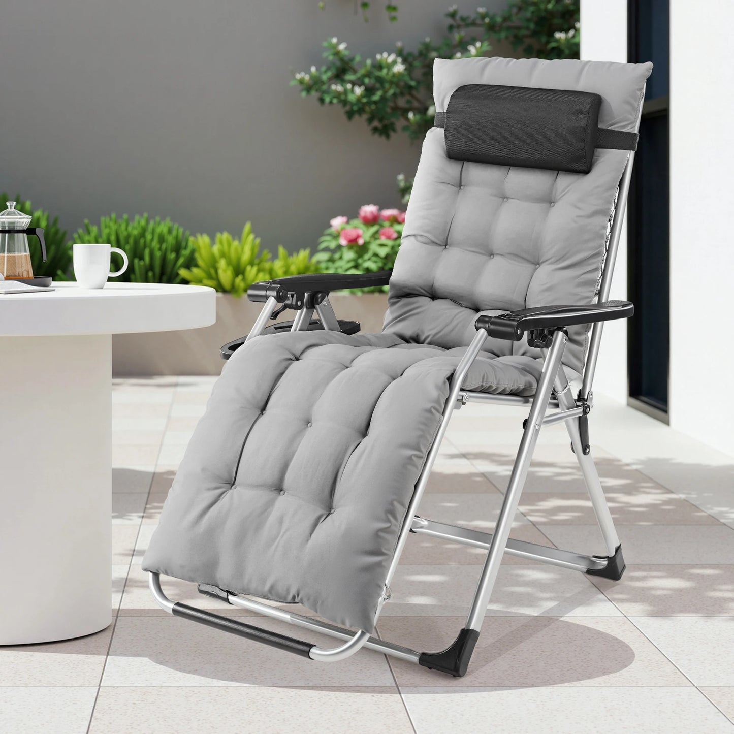 Zero Gravity Set of 2 Portable Recliner Camping Patio Out door