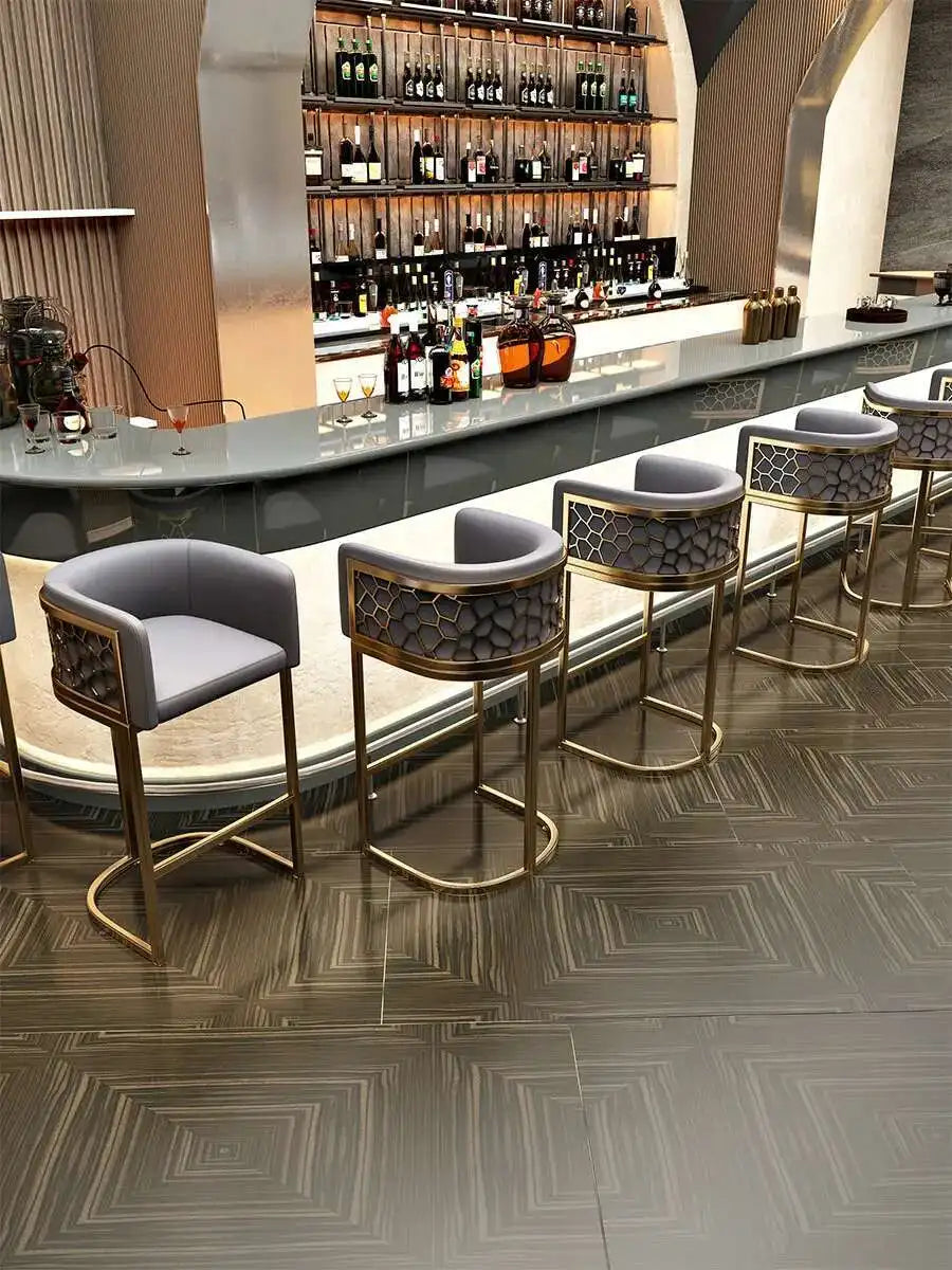 Home High Kitchen Stools Nordic Luxury Ergonomic Simple Bar Stool Adjustable