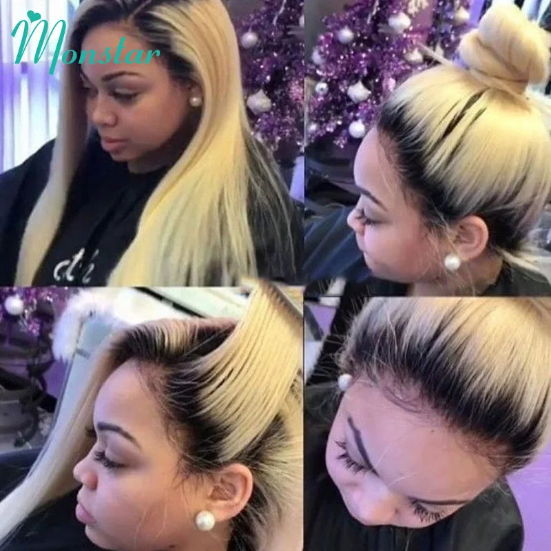 13x6 Lace Frontal Wig Brazilian Straight Full Lace Human Hair Wig