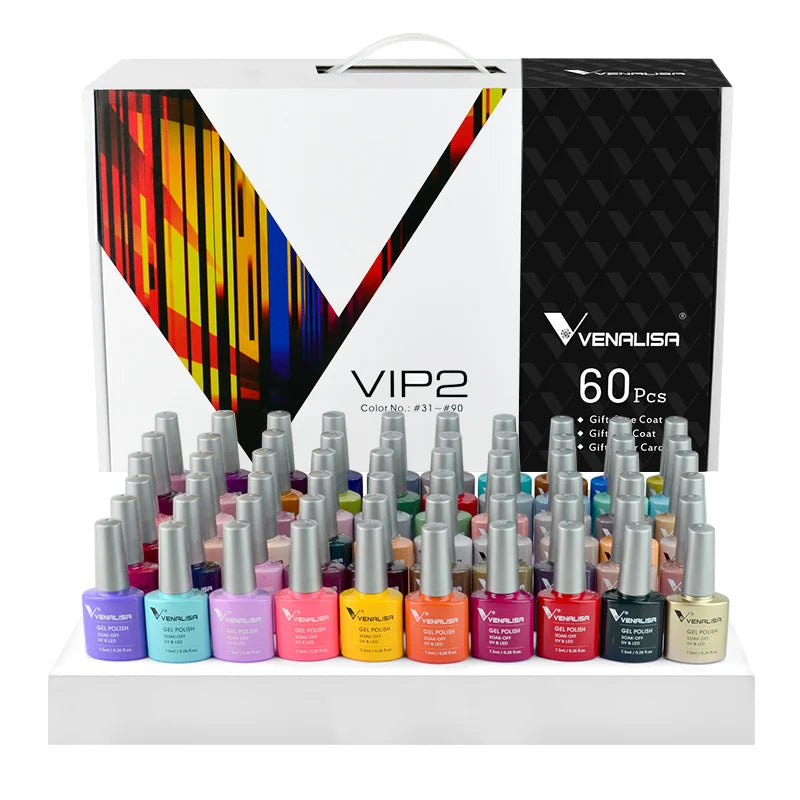 Whole Set Nail Gel Polish with Color Display