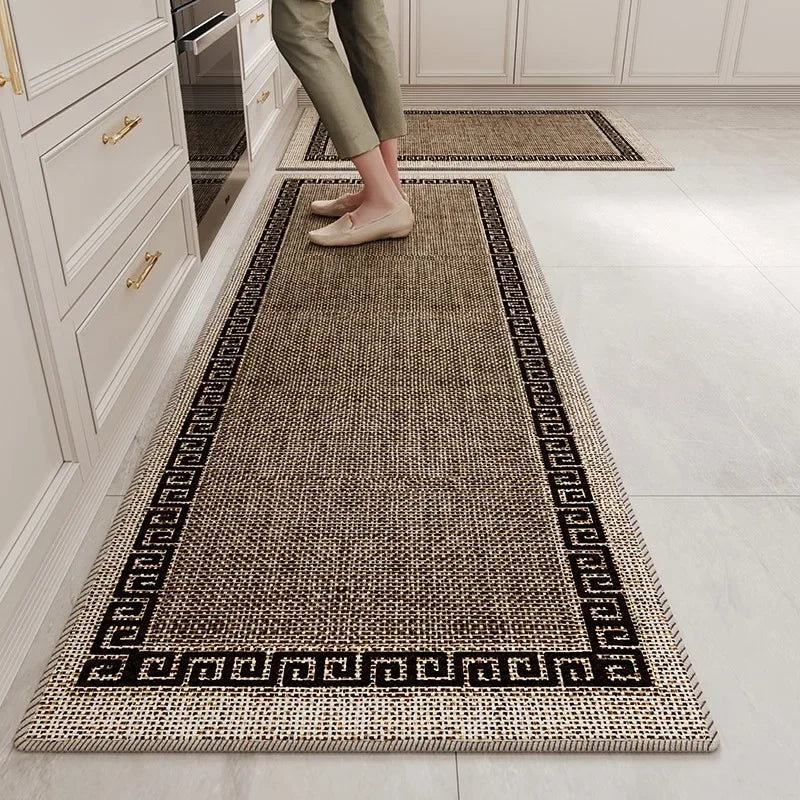 Kitchen Floor Mat TPR Non-slip Bottom Long Rug Dirt-resistant Anti-slip Foot Mats Home Corridor Bedroom Bedside Carpet Ковер 러그