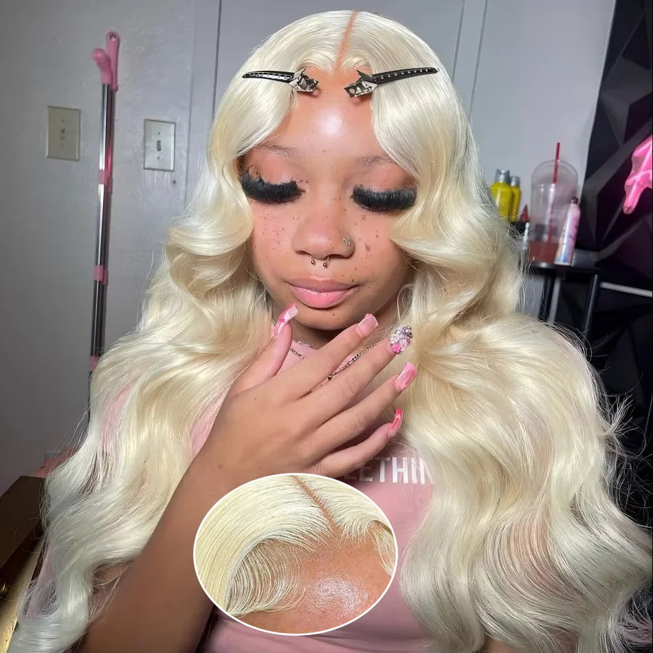 Blonde Lace Frontal Wig 13X6 Body Wave Human Hair Wigs