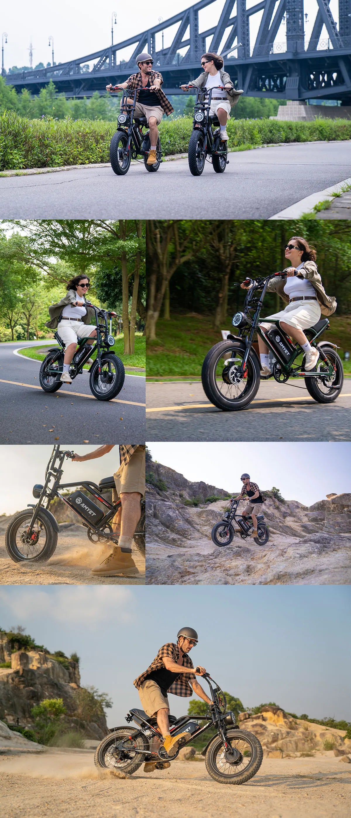 S8 Adults Electric Bike For Men  Motor 2000W Dual Bicycle 48V Battery 20"Bikes