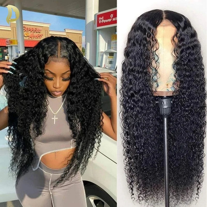 13x6 Hd Lace Frontal Wig 13x4 Curly Human Hair Wigs Water Wave Human Hair Wig