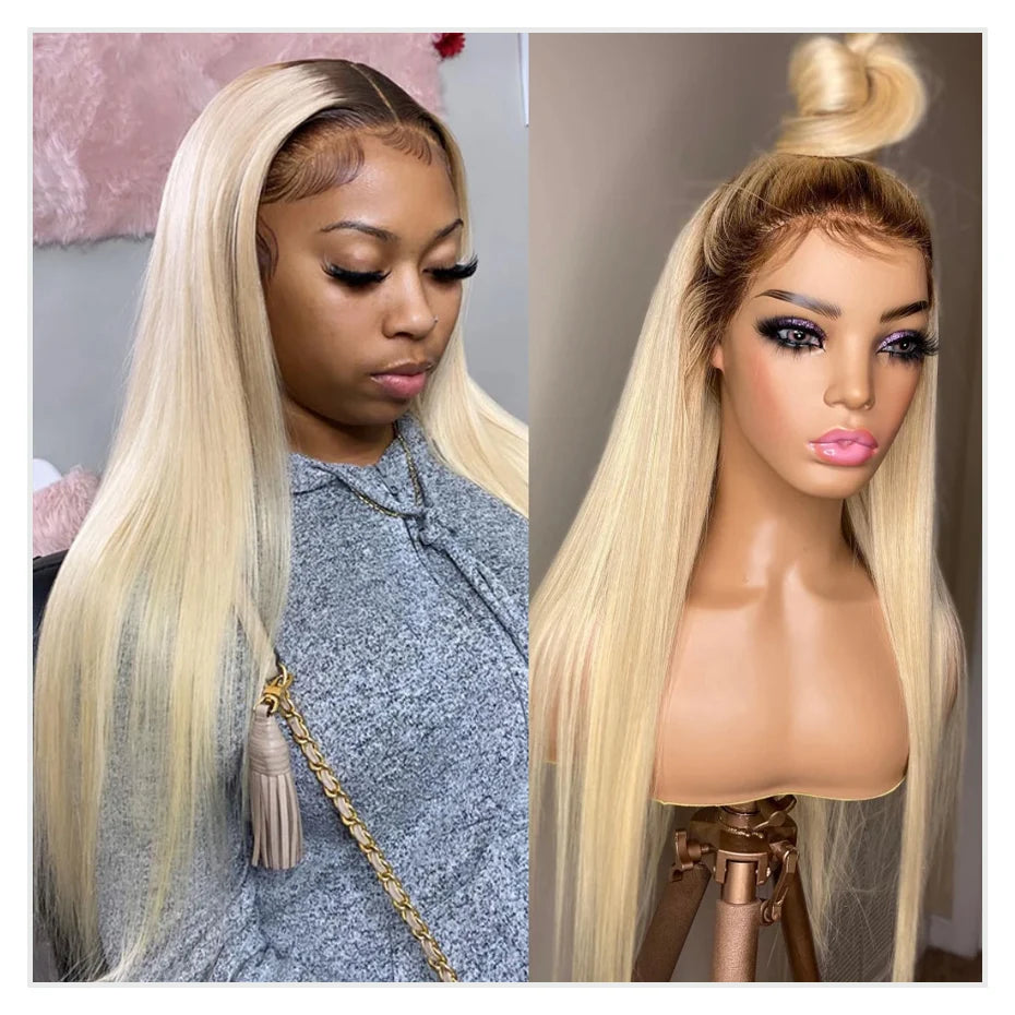 13x6 Lace Frontal Wig Brazilian Straight Full Lace Human Hair Wig