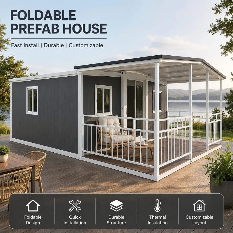 Container Shelter Foldable Prefabricated House for Camp Office Staff Accommodation and Guest Room Customized