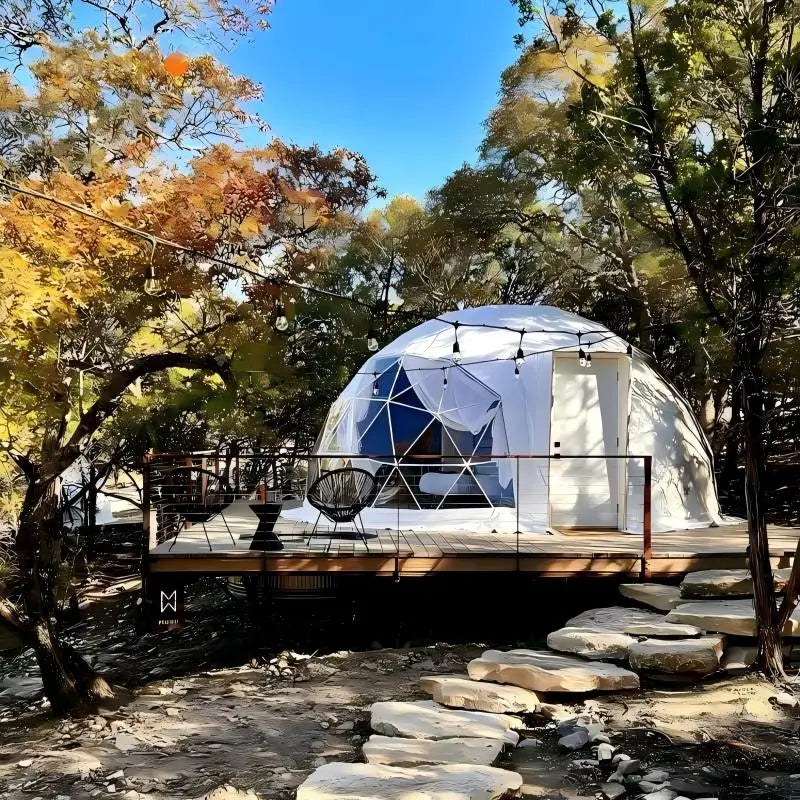 Luxury Prefab Geodesic Dome Tent, Outdoor Camping Glamping