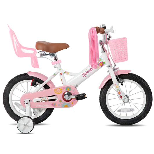 Kids Bike for Girls Ages 2-7 Years,  Bikes with Doll Bike Seat & Streamers,