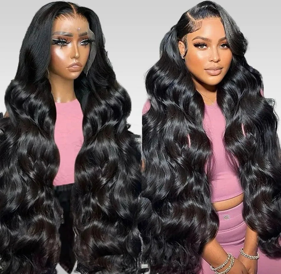 250 Density 13X6 Hd Lace Frontal Wig Deep Wave Human Hair Wigs 100%