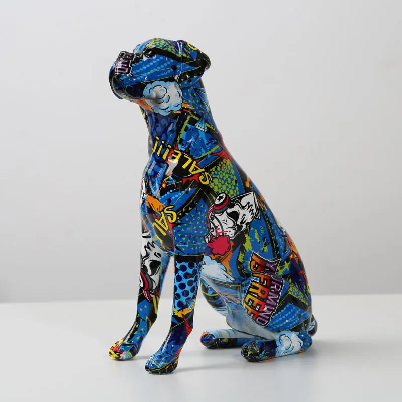 Color Boxer  Dog Decorations Home Entrance Wine Cabinet Office