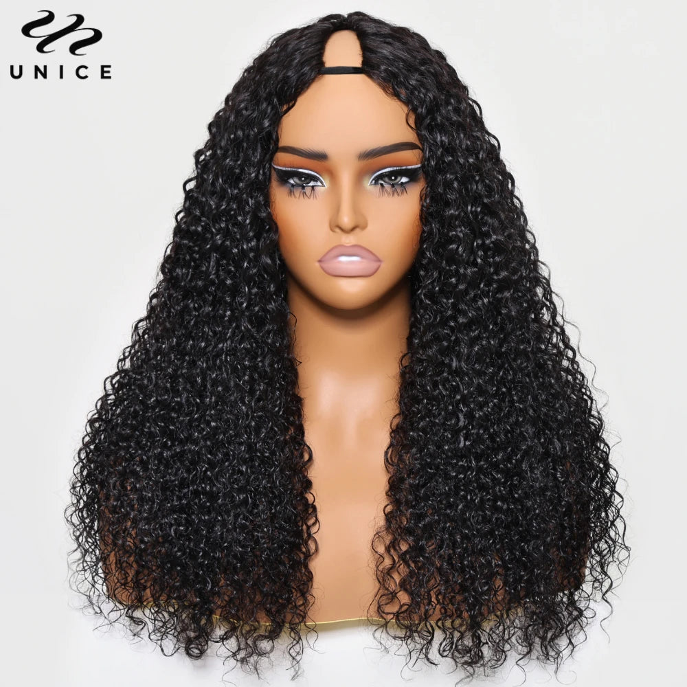 Wave Brazilian Human Hair  V Part Wig 100% Human Hair Seamless
