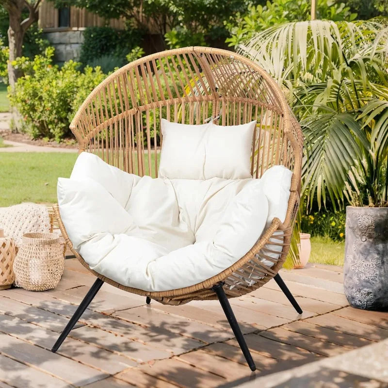 Outdoor-Indoor Wicker Egg Chair Chair