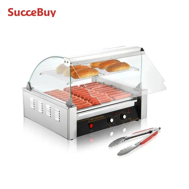 Commercial Hot Dog Roller Electric Sausage Maker Barbecue Grill Machine