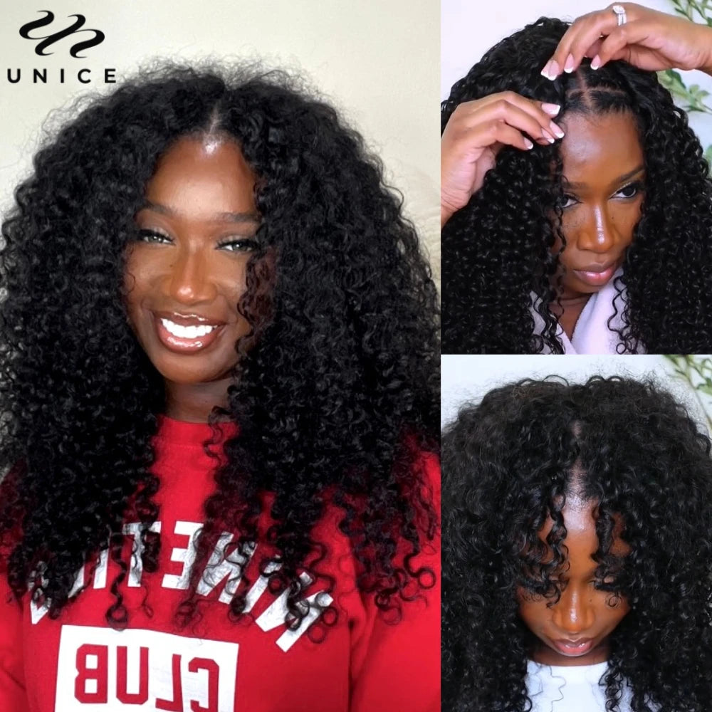 Wave Brazilian Human Hair  V Part Wig 100% Human Hair Seamless