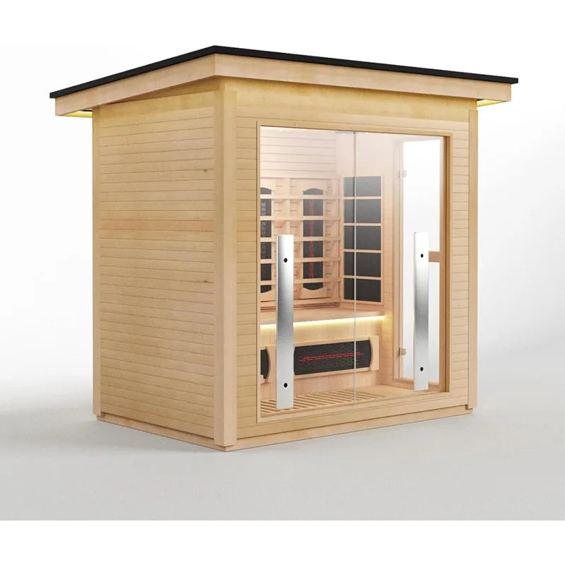 3-4 Person Home Sauna Hybrid Far Infrared and Traditional Steam