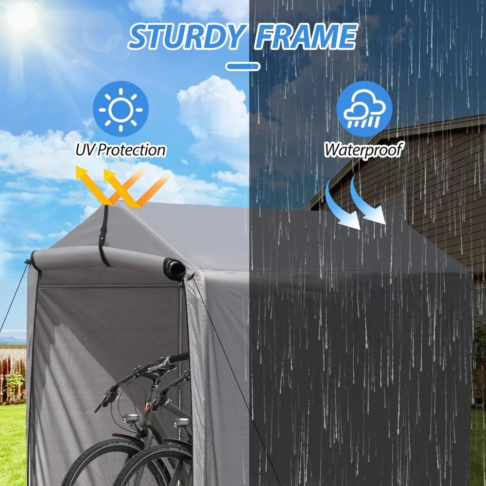 Outdoor Storage Shed 6 x 3Ft Heavy Duty Portable Storage Shelter