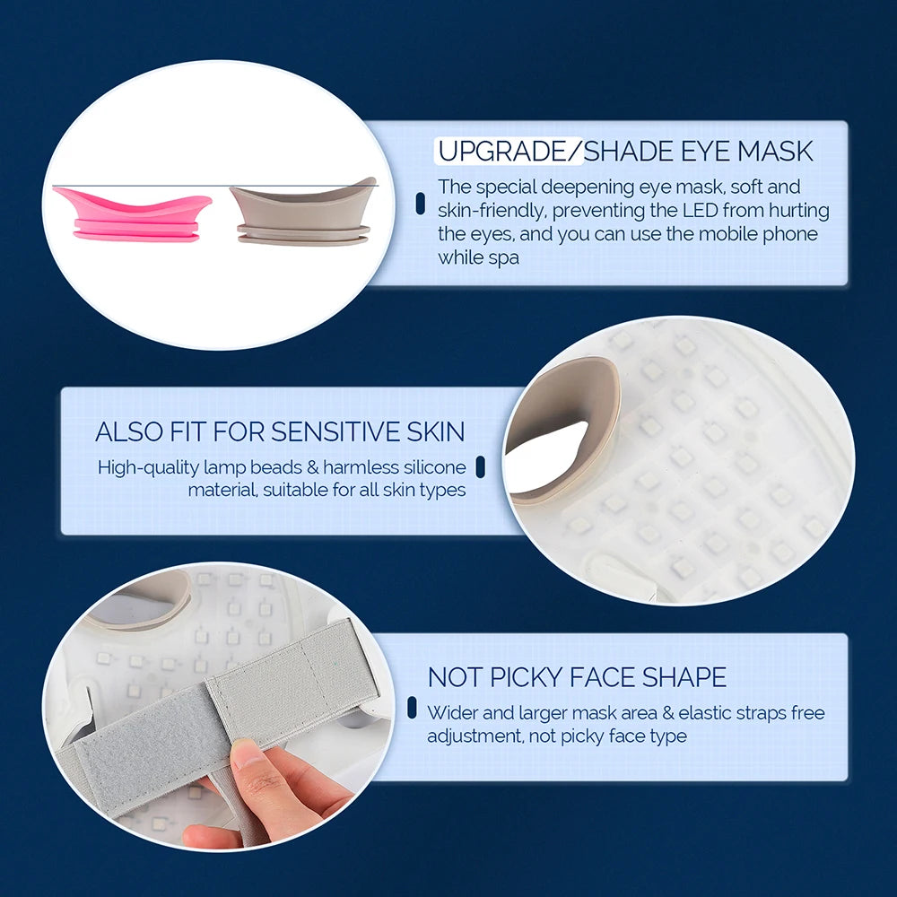 7 Colors LED Silicone Beauty Machine Skin Care Face Mask