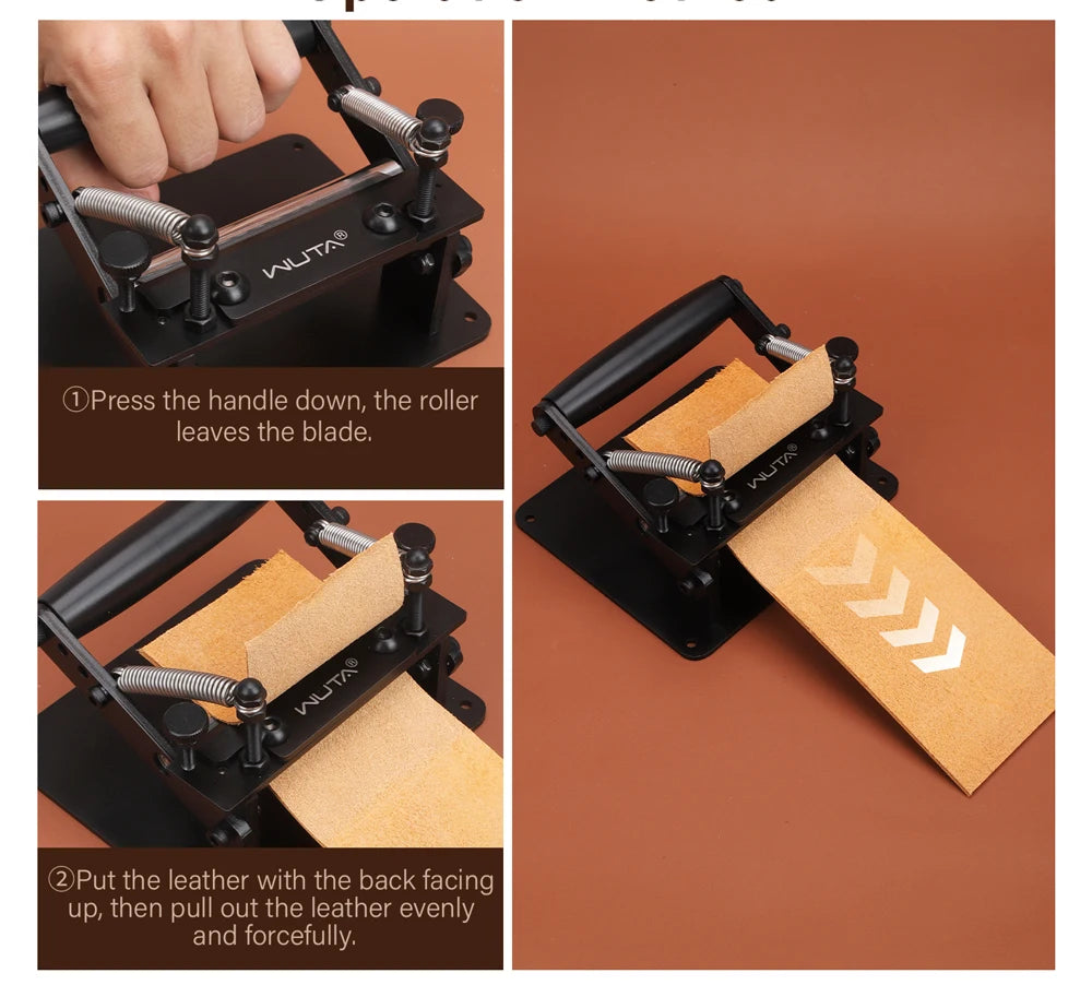Manual Leather Skiving Machine Strip Belt Thinning Skiver Splitter