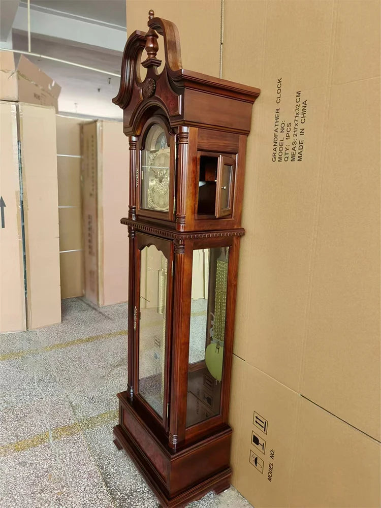 Eight-tone movement floor clock living room European mechanical floor clock Chinese retro pendulum clock