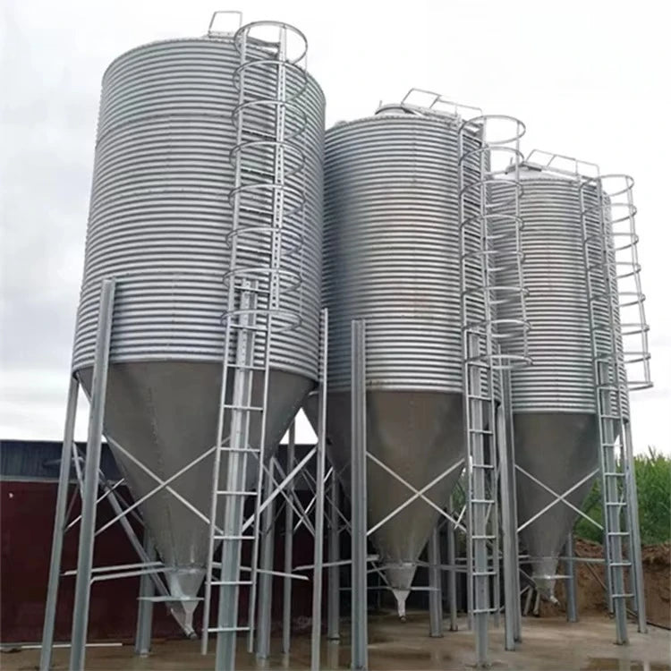 New Product Best-selling Poultry Farm Galvanized Material Grain Storage Tower 10 Tons Feed Silo for Sale