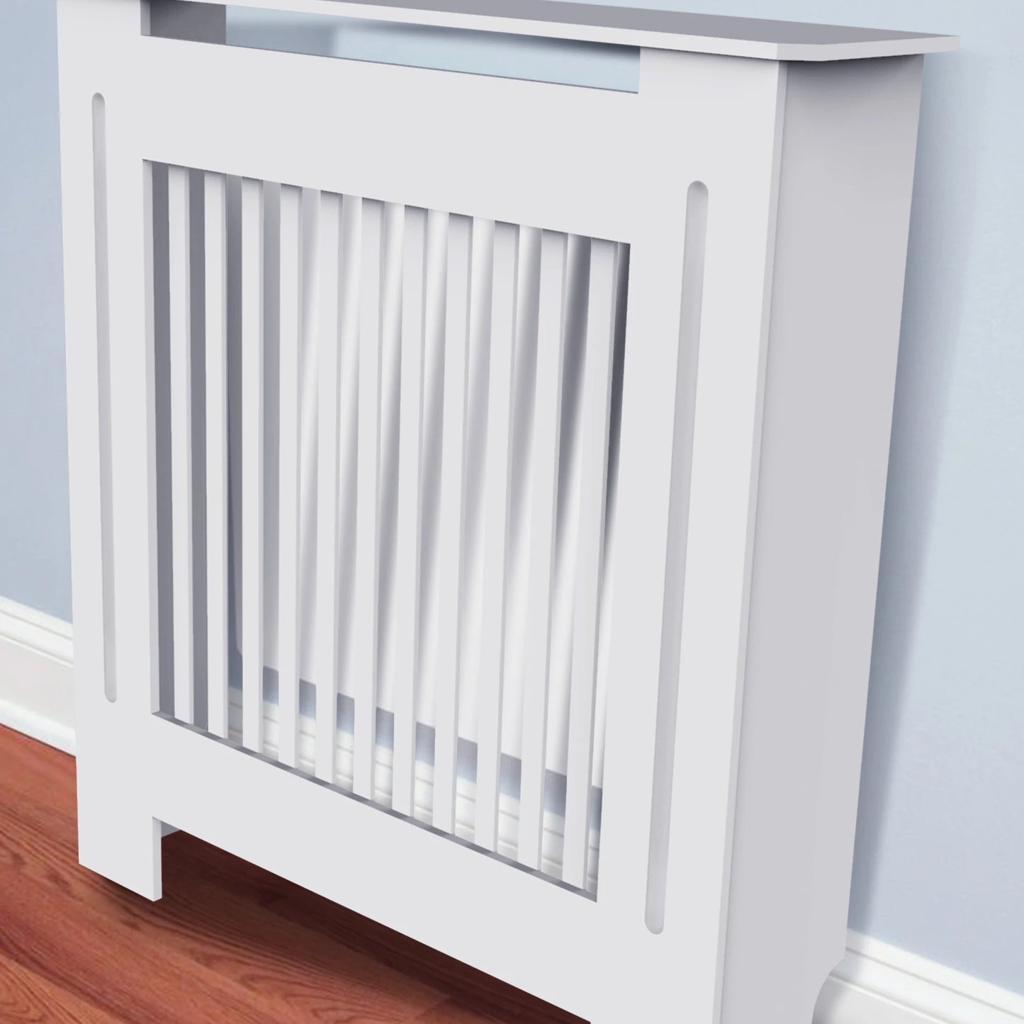 White Radiator Cover Wall Cabinet Modern Wood Cabinet Grill Cover