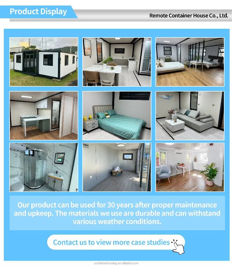 Prefab Houses Module Customized Outdoor Factory Container Home Foldable Tiny 2 3 4 Bedroom Living Container House 20Ft 40Ft