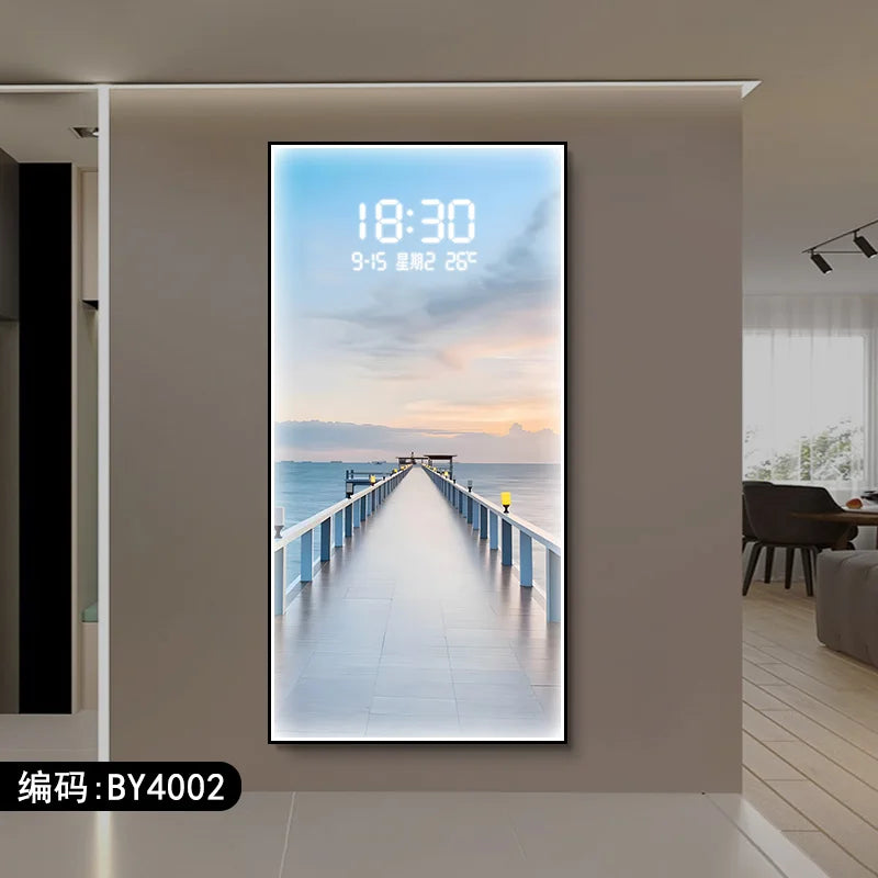 Modern Display Wall Watch Clock Premium Electronic Bedroom Luxury Wall Clock Large Classic