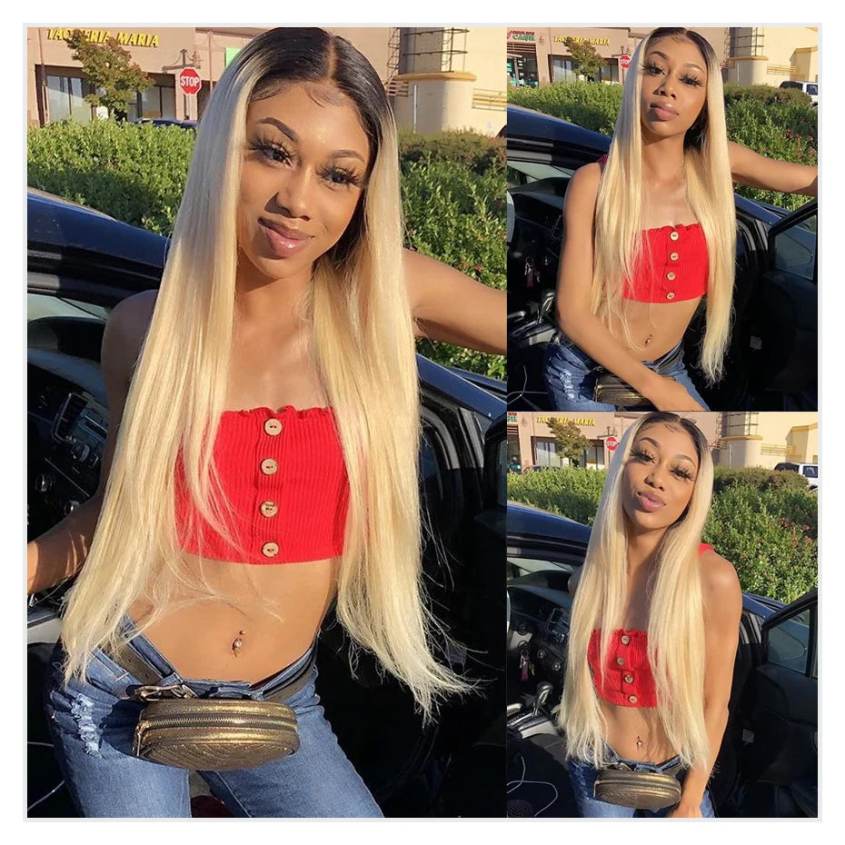 13x6 Lace Frontal Wig Brazilian Straight Full Lace Human Hair Wig