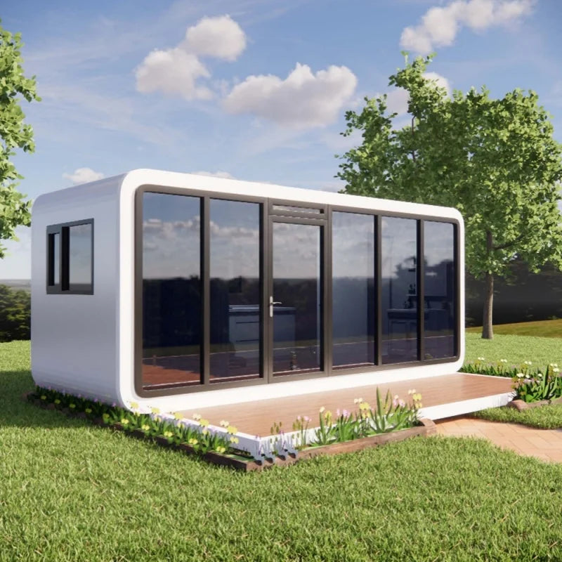 Luxury Prefabricated Tiny Space Capsule House Apple Cabin for Bathroom Warehouse