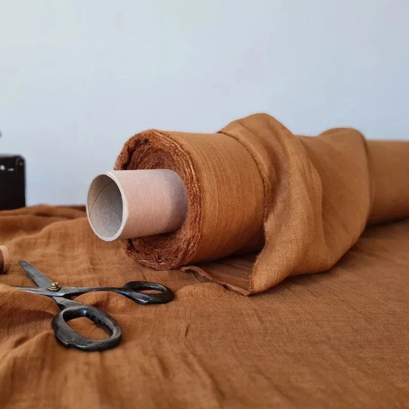 100% Pure Linen Solid Color Table Cover, Natural Fabric Tablecloth
