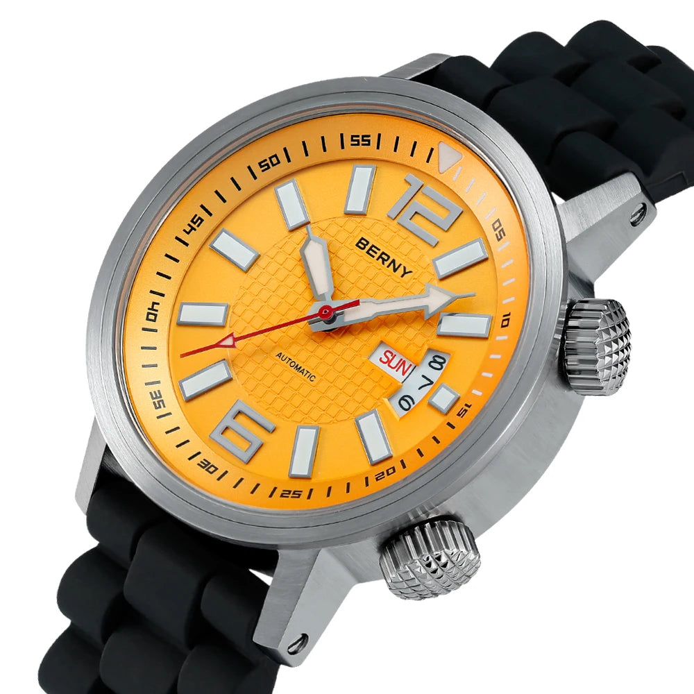 Diver Automatic Mechanical Watch for Men Super Luminous Waterproof Swimming Dive