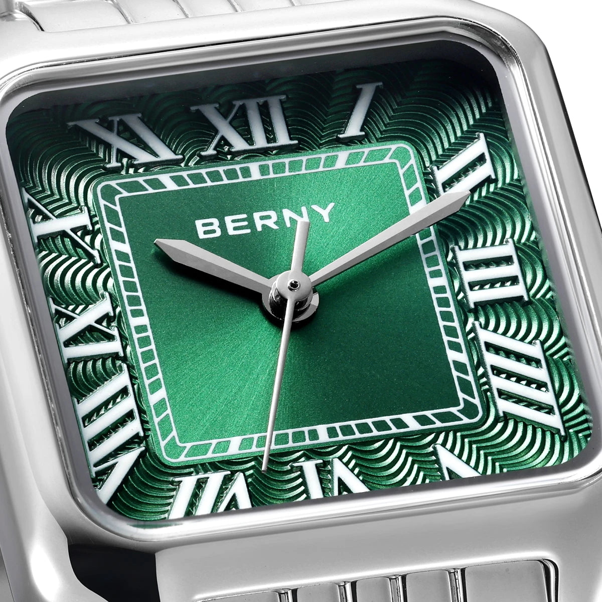 BERNY Square Ladies Watch Quartz Fashion and Exquisite Watch Woman Numeral Small Women's Waterproof New Jewelry Bracelet Women Watch