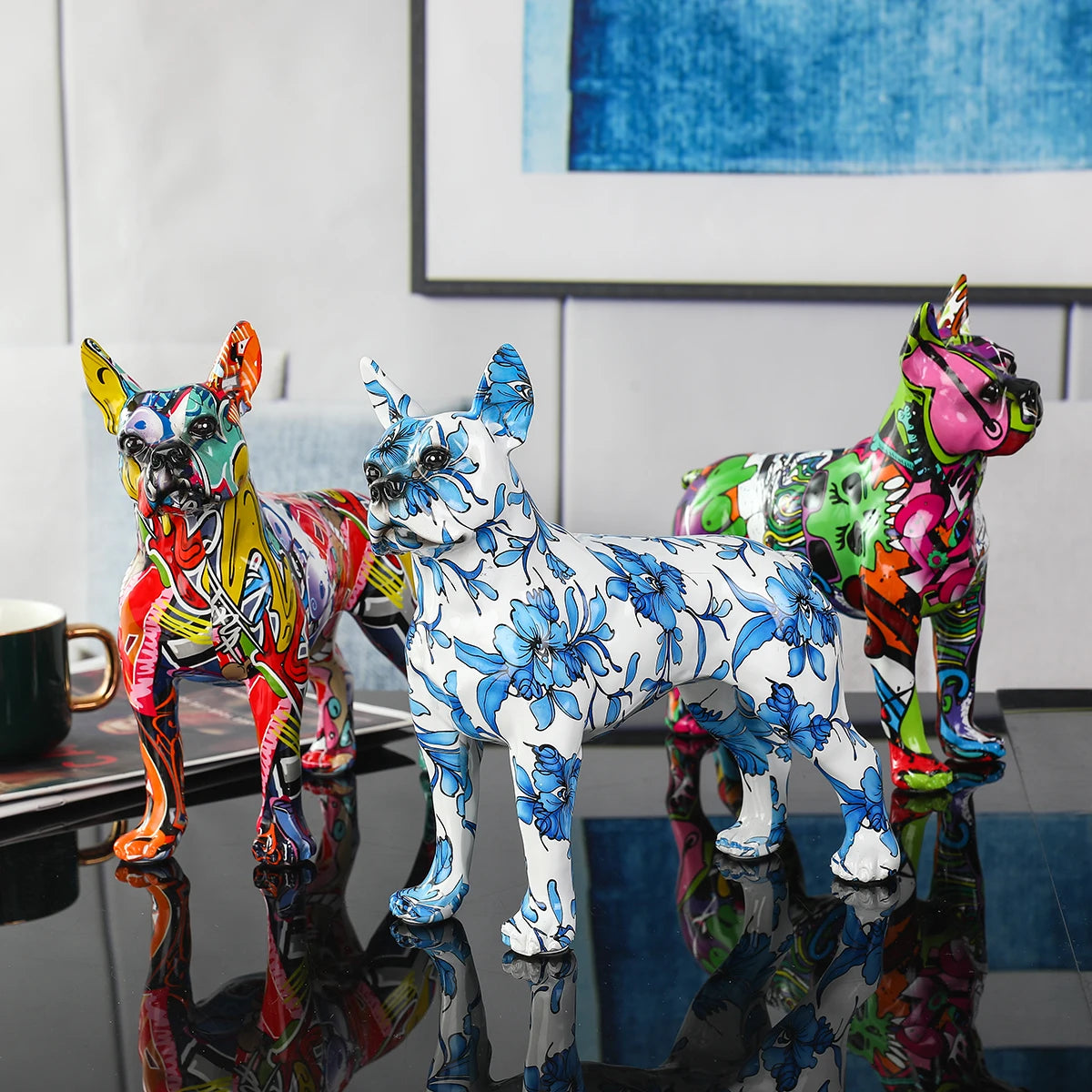 Simple Colorful Boston Terrier Small English  Pet Dog