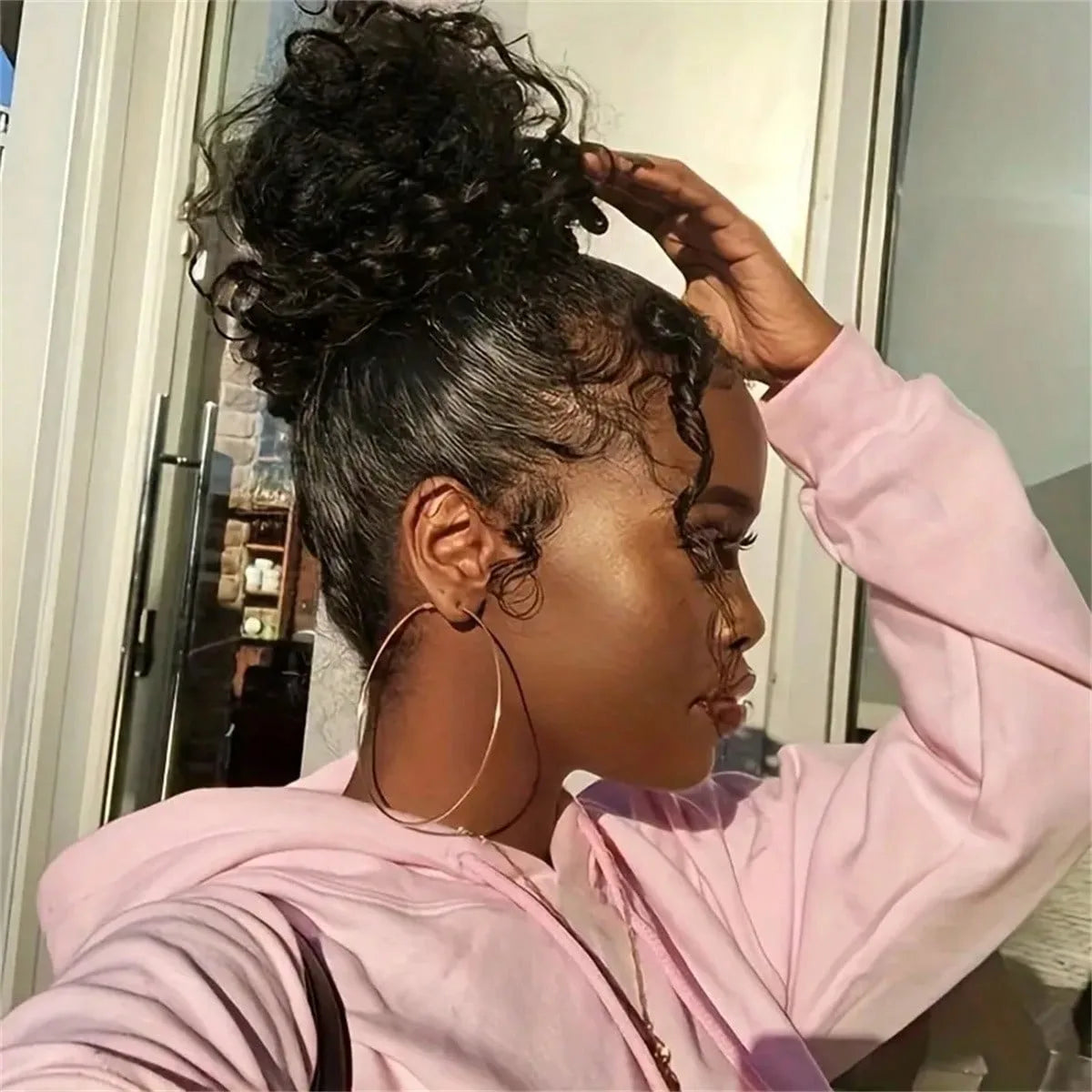 360 HD Full Lace Curly Wigs Human Hair Pre plucked 13x6 13x4 Lace Frontal Wig