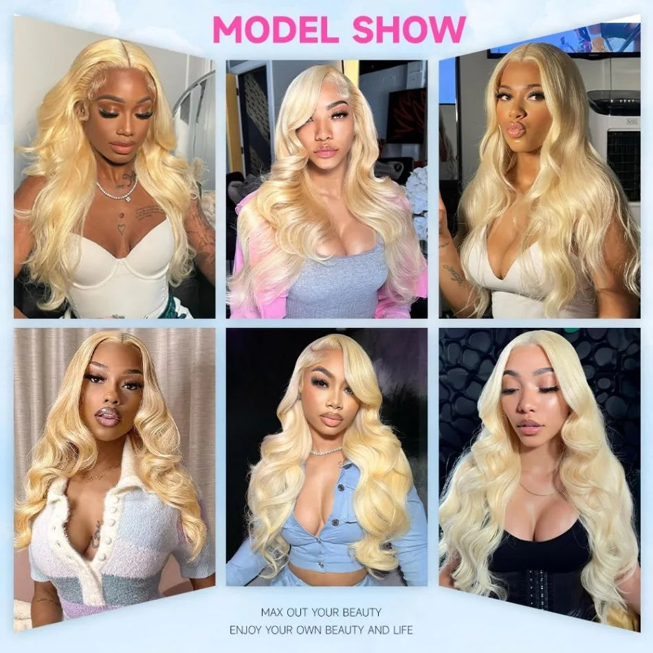 Blonde Lace Frontal Wig 13X6 Body Wave Human Hair Wigs