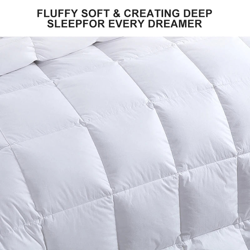 2 Pieces Feather and Down Comforter Queen Size