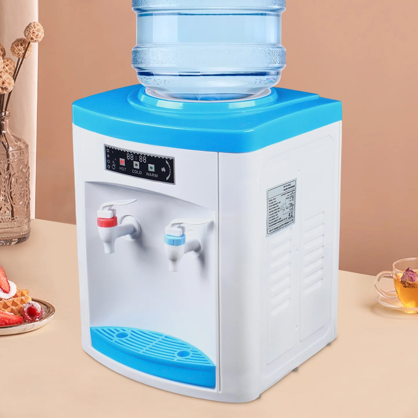 Electric Hot and Cold Water Cooler Dispenser  Desktop Top Loading