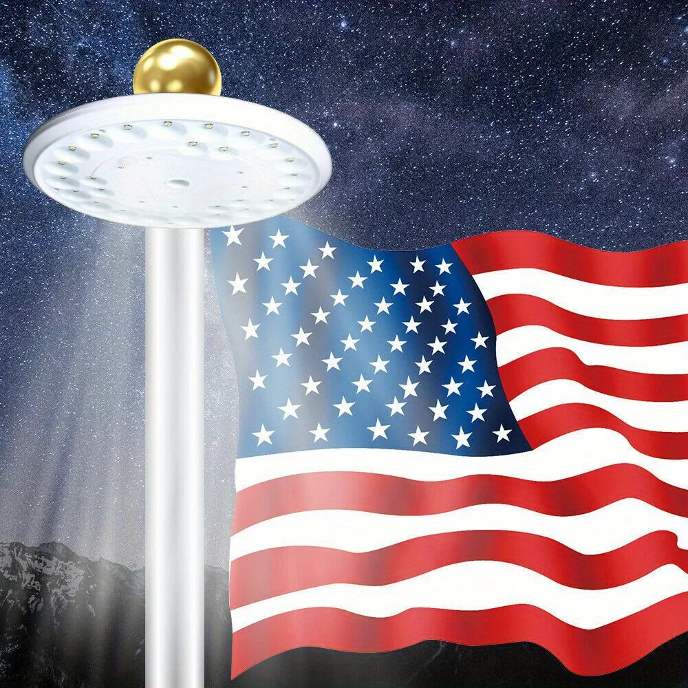 Outdoor Solar Lights: Ideal for Flagpoles, Camping Tents, Gardens,