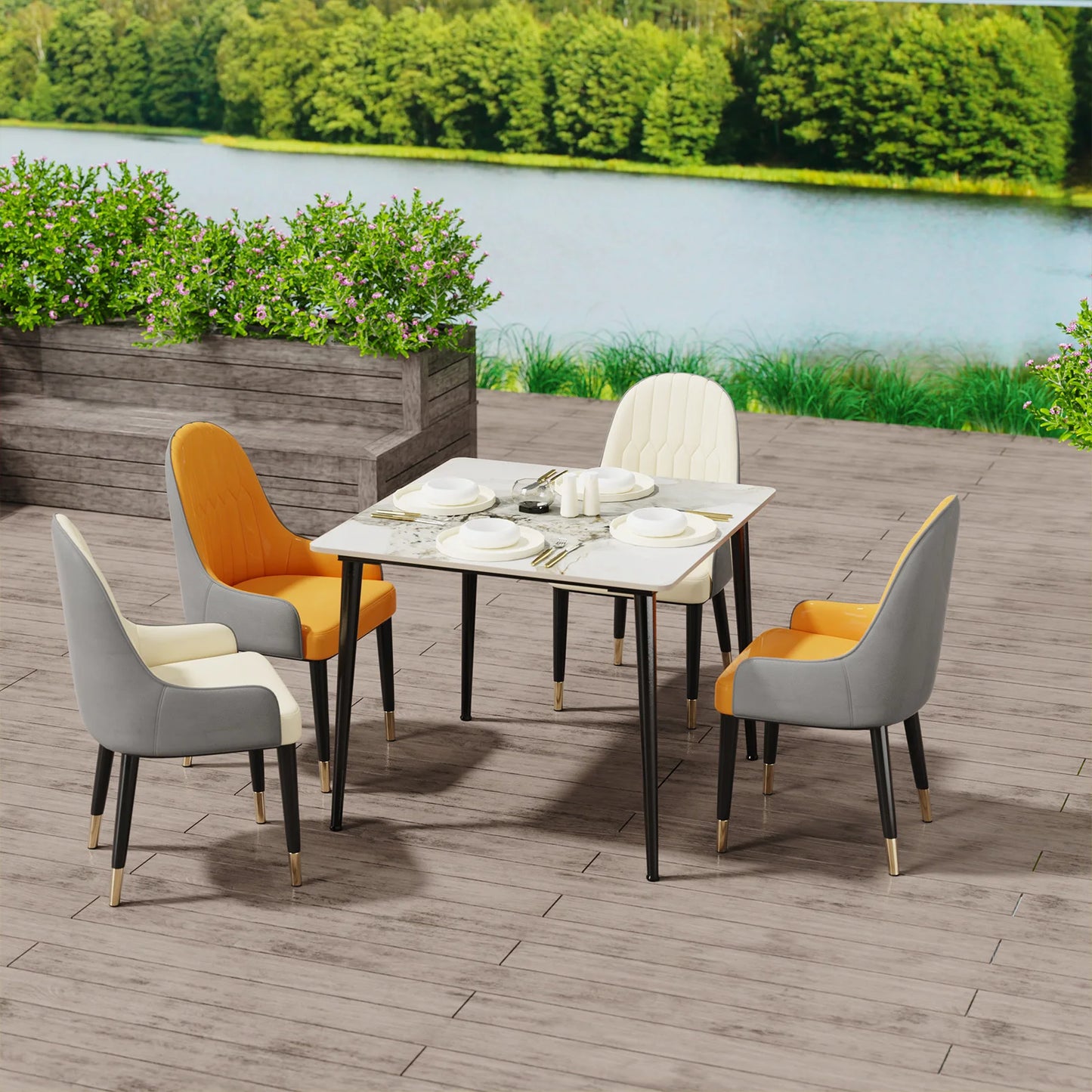 Rectangular Dining Modern Dining Desk Table Furniture