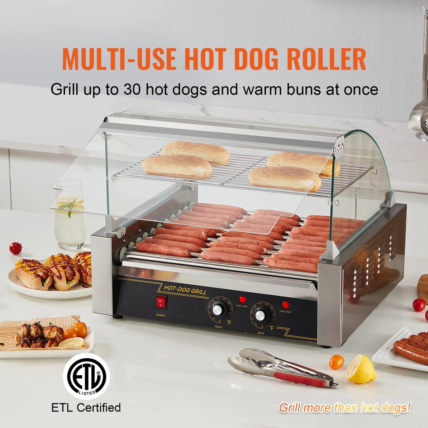Commercial Hot Dog Roller Electric Sausage Maker Barbecue Grill Machine