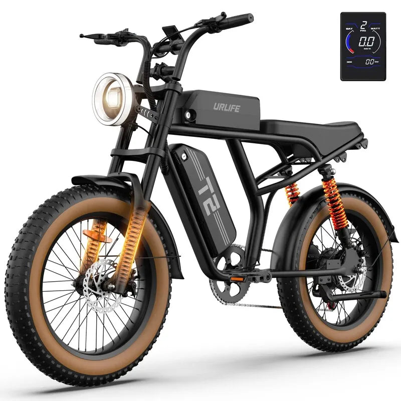 1500W Peak Electric Mountain Bike 48V 15.6Ah 28MPH 100 Mile