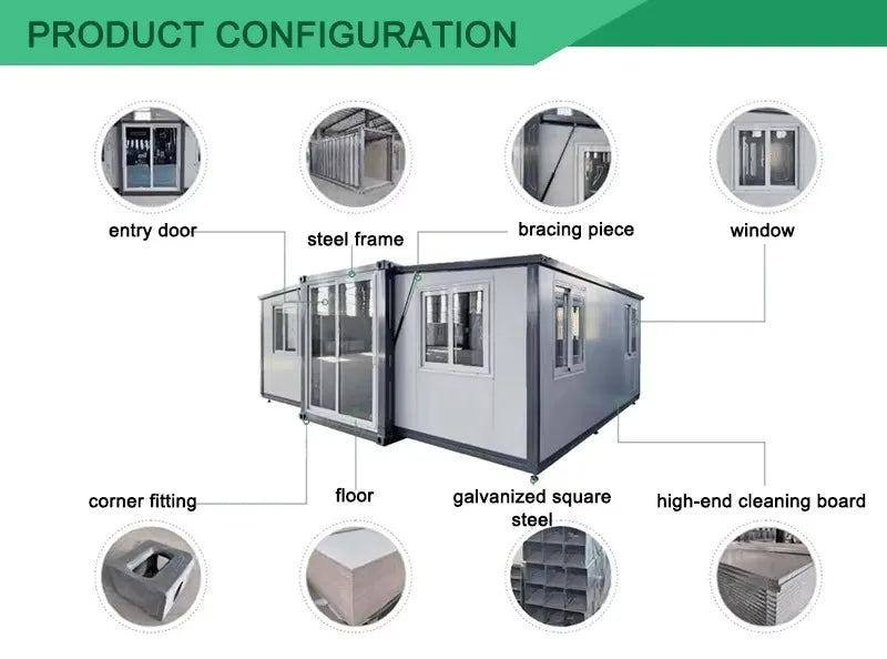 Customized Prefabricated Container House Modern Building Backyard Prefabricated Outdoor Garden Gym Room Studio Office Shed House